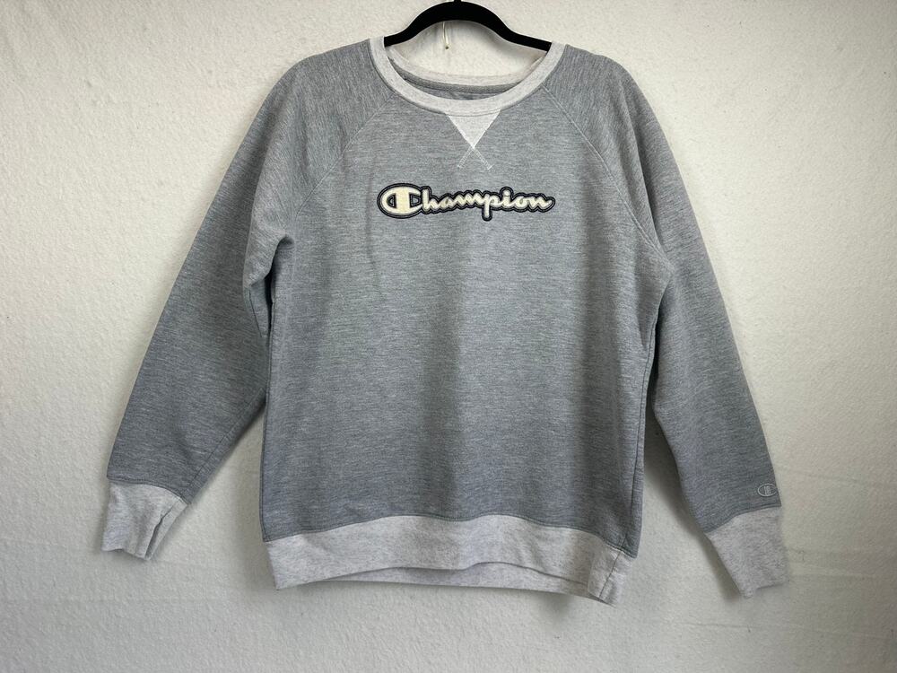 Champion Vintage 90's Pullover Crewneck Sweatshirt Women's SZ L Script Logo